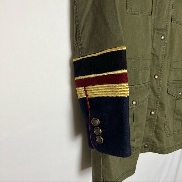 Blank NYC Women’s Military Contrast Cuff Zip Hooded Jacket - Picture 11 of 15